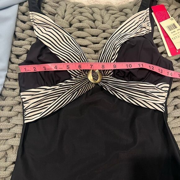 Gottex Contour Black and gold tankini Size 8, NWT - Picture 9 of 11